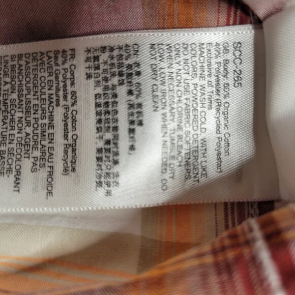 Marmot Button Up Shirt Men's Medium Short Sleeve Plaid Hiking Outdoors Camping - Picture 8 of 12